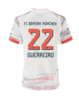 Bayern Munich Raphael Guerreiro #22 Maglia Gara Trasferta Repliche 2025-26 Donna Maniche Corte